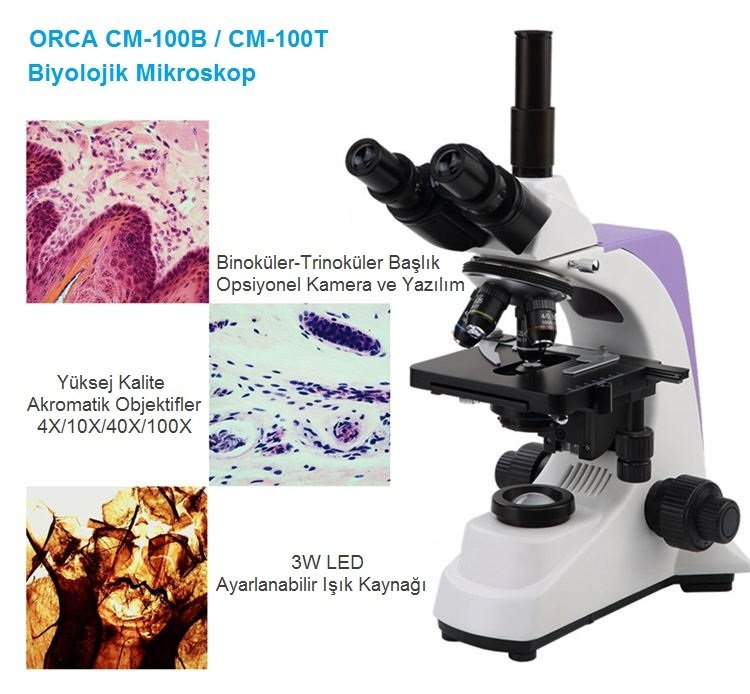 Binoküler - Trinoküler Öğrenci ve Biyolojik Mikroskoplar