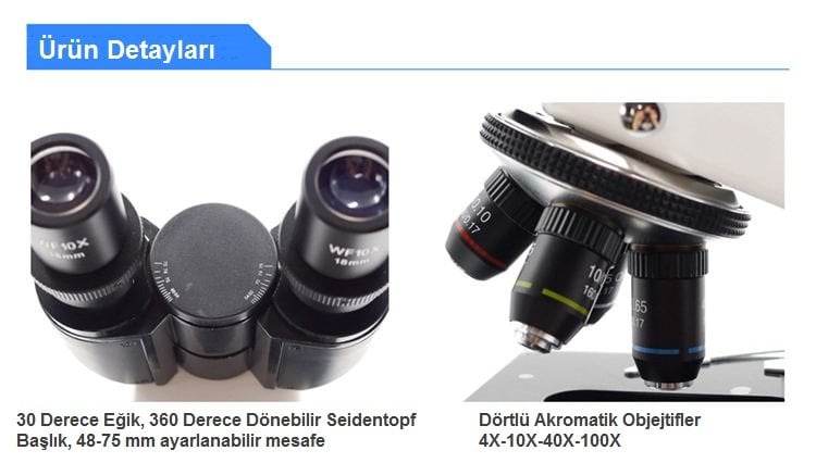 Binoküler Mikroskop / Trinoküler Mikroskop /Öğrenci Mikroskobu 