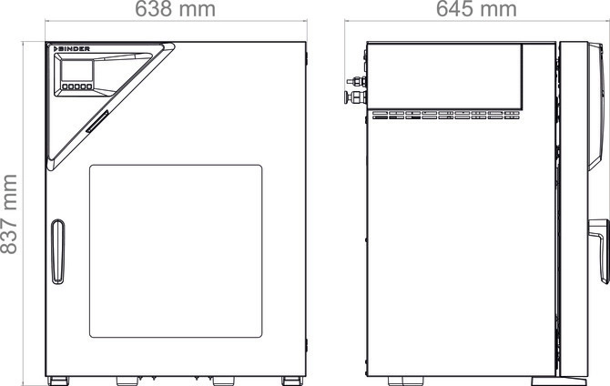 Binder VD 56 Vakumlu Etüv 55 Litre